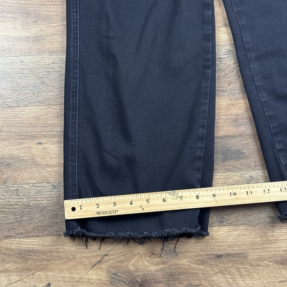 Judy Blue Jeans 11/30 Black High Waist Cropped Wide Leg Raw Hem - Picture 10 of 12